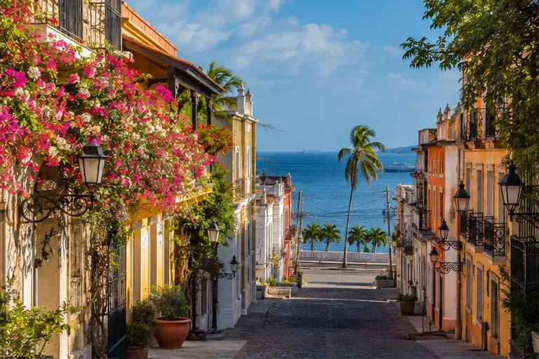 Escena principal de Punta Cana y Santo Domingo, República Dominicana